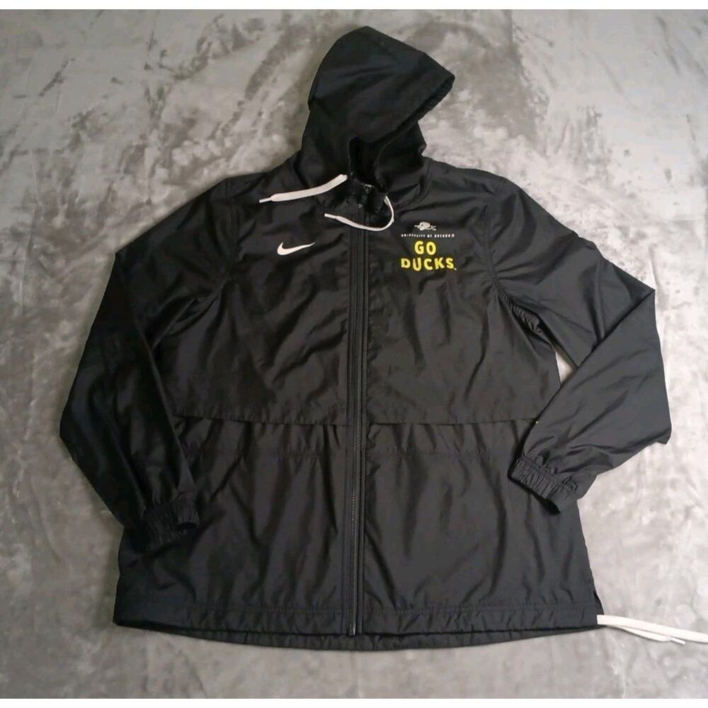 Nike Oregon Ducks Zip Up Windbreaker Jacket Mens Small